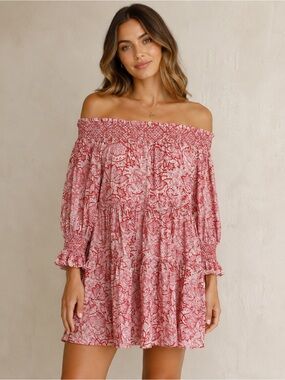 ASH & EDEN UNI off shoulder Mini dress sz XS NWT